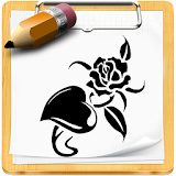 How To Draw Flower Tattoo icon