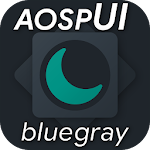 Cover Image of डाउनलोड aospUI BlueGray, Substratum Da  APK