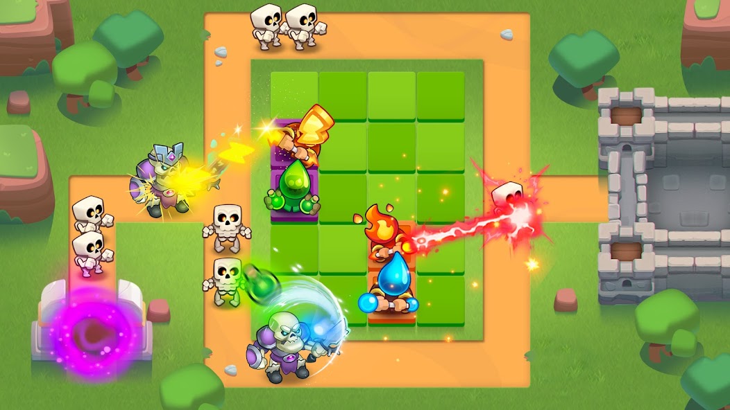 Rush Royale: Tower Defense TD 24.1.83242 APK + Mod (Unlimited money) untuk android