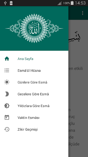 Esmaül Hüsna Vakitleri ve Zikri - v2.2