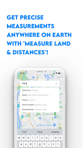 Android application Measure Land & Distances screenshort