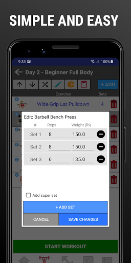 Gains - Gym Workout, Tracker & Weight Lifting Log 3.8.5 screenshots 7