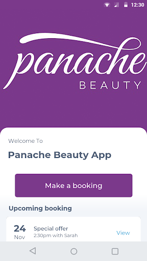 Android application Panache Beauty App screenshort