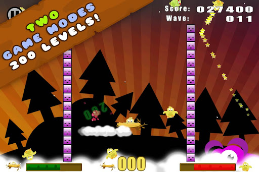 Android application Toss the Bird! HD screenshort