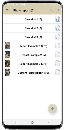 Android application Easy Report - Photo reports screenshort