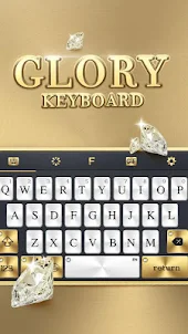 Luxury Gold Diamond Keyboard T