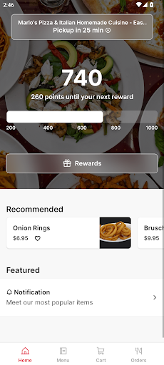 Marios Pizza Homemade Cuisine