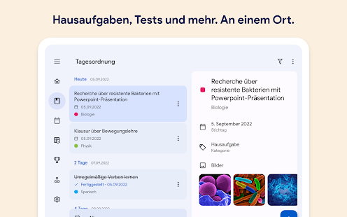 Schulplaner und Stundenplan Screenshot