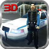 Urban Crime City Police Van 3D icon