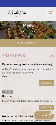 Android application ITALIANA - Tarnobrzeg screenshort