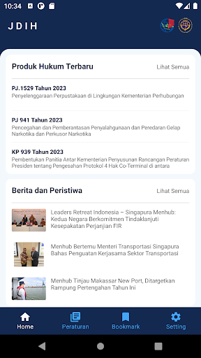 JDIH Kemenhub RI Screen 2