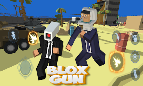 Blox Gun-Toilet Monster Battle