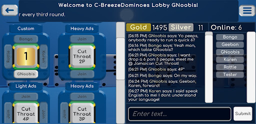 Android application Caribbean Breeze Dominoes screenshort