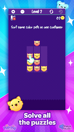 Game screenshot Pick a Pet: Animal Sort Puzzle mod apk