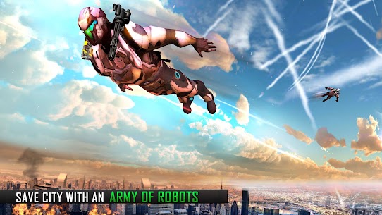 Superhero Flying Robot Rescue For PC installation
