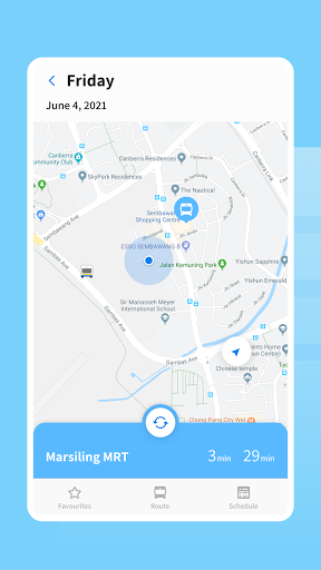 Android application WTS-PSA Bus Services screenshort
