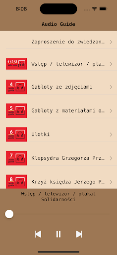 AudioGuide Screen 2