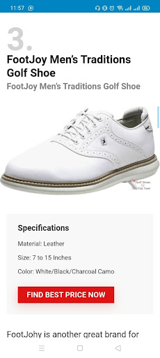 Golf Shoes Screen 3
