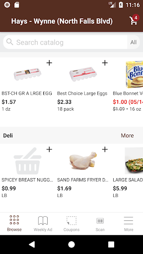 Android application Hays SuperMarkets screenshort