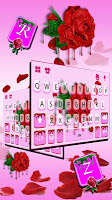 screenshot of Dripping Red Rose Keyboard The
