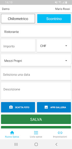 Rimborso Spese 2 Screen 2