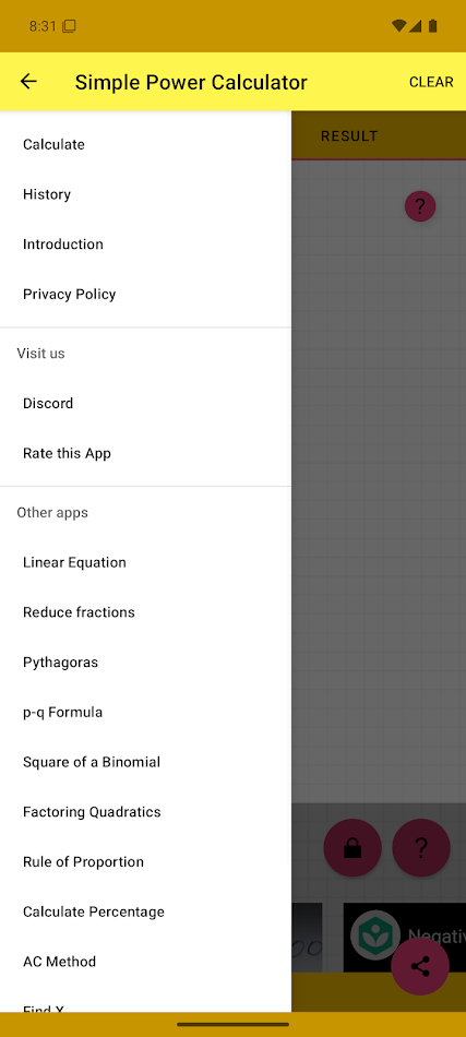 #7. Simple Power Calculator (Android) 由: GSLstudios