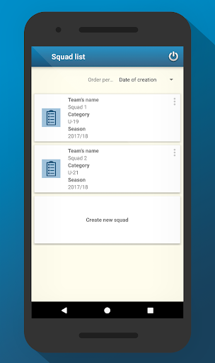 Android application Football Coach App screenshort