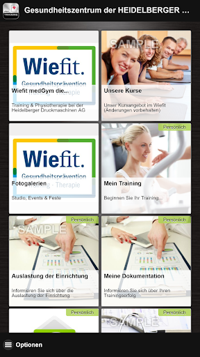 Android application medGym - WieFit screenshort