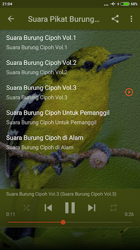 Suara Pikat Burung Cipoh Ampuh Screen 3