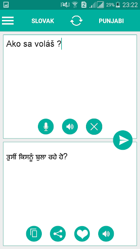 Android application Slovak Punjabi Translator screenshort
