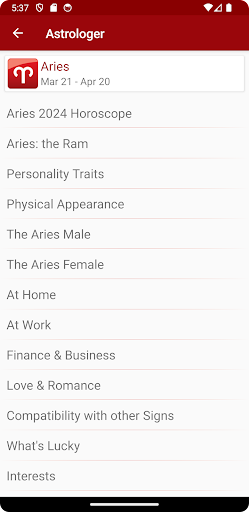 Astrologer Screen 2