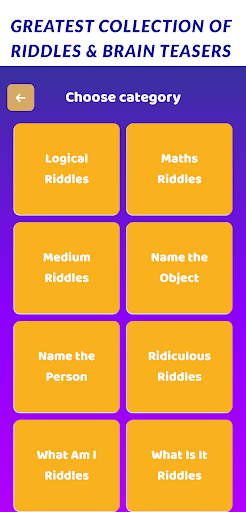 Screenshot of Tricky Riddles with Answers
