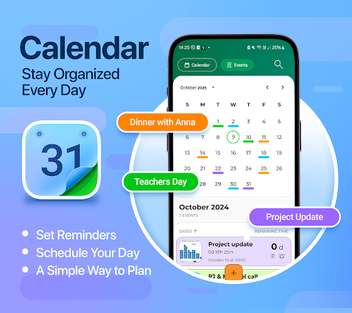 Screenshot of Calendar - Easy Planner