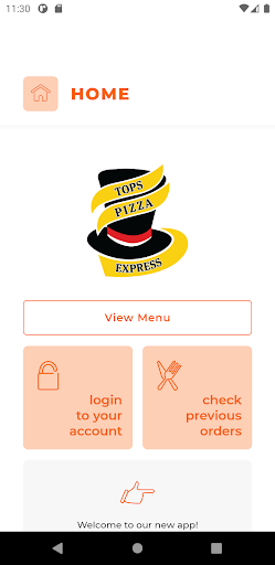 Android application Tops Pizza Express DN15 screenshort