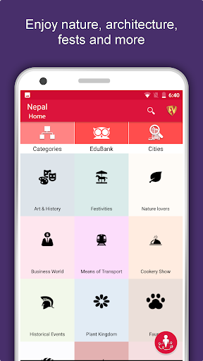 Android application Nepal Travel & Explore, Offlin screenshort