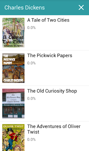 Android application Charles Dickens Books screenshort