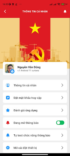 Android application STĐV screenshort