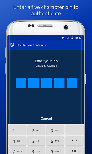 OneHub Authenticator Screen 3