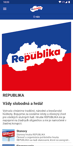 Hnutie Republika Screen 2