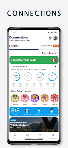 Android application Connections Health screenshort