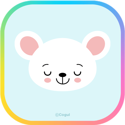 카카오톡 테마 - 흰 아기 곰돌이 logo