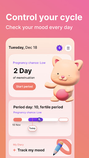 Android application Mira - Woman Health screenshort