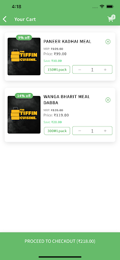 Tiffin Cuisine Screen 3