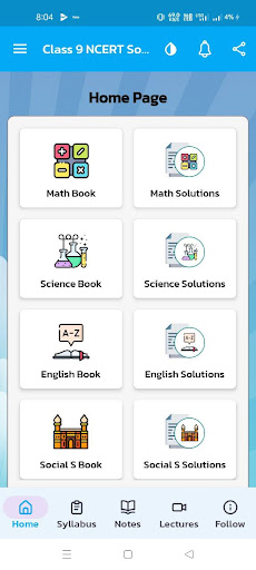 Android application Class 9 NCERT Solutions screenshort