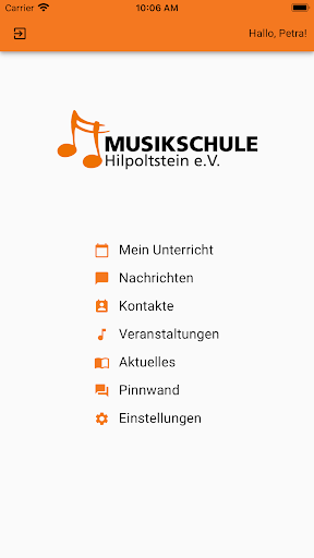 Android application Musikschule Hilpoltstein screenshort