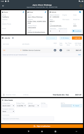 DealerPRO Service Concierge Screen 3