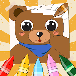 Gambar ikon Teddy Bear Colouring