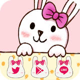Pink Rabbit Bow icon