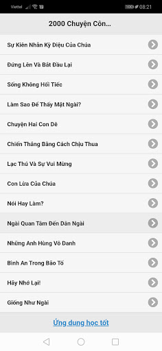 Android application 2000 chuyện Công giáo screenshort