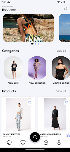 Android application Jboutique screenshort